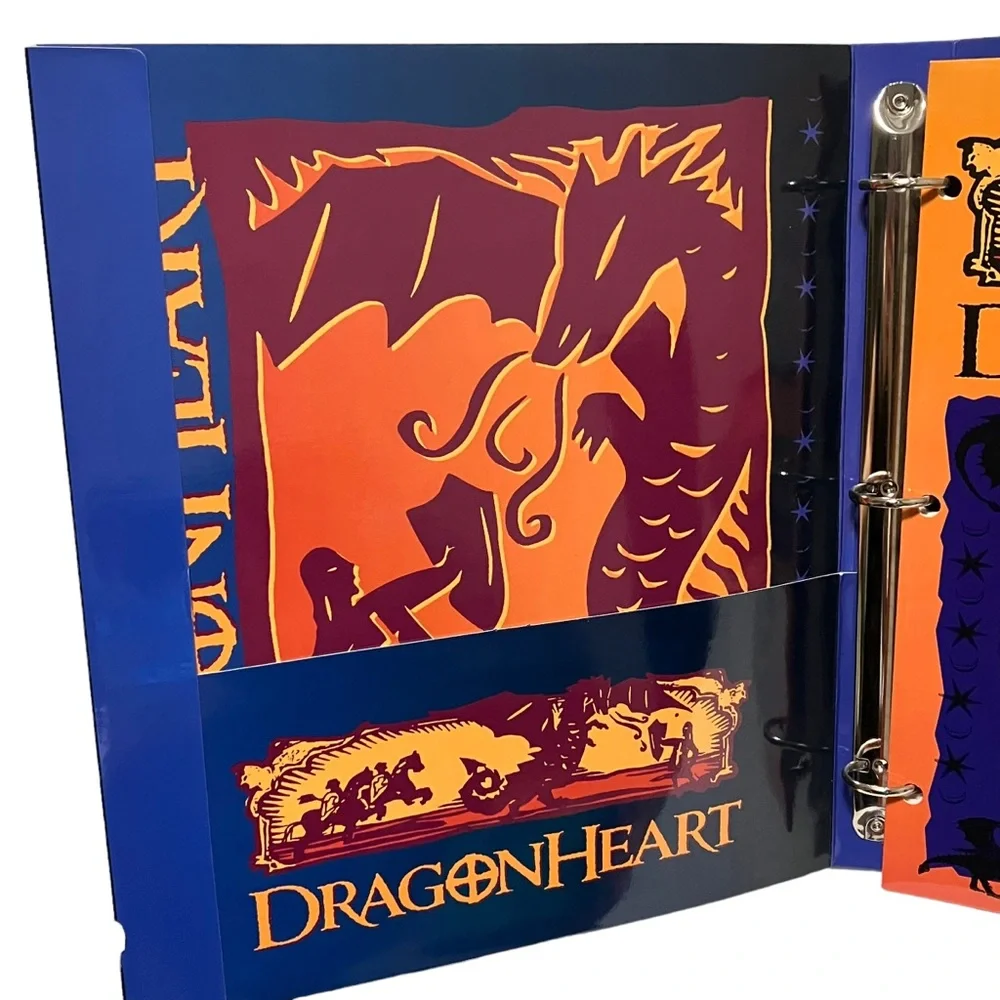 Vintage 1996 DragonHeart Movie 3 Ring Binder & 2 Pocket Folder Impact USA NEW